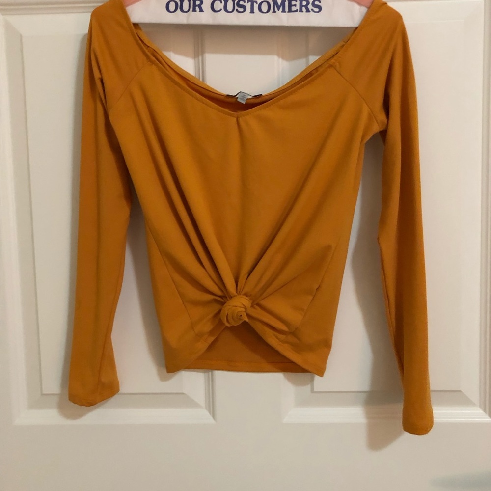 Charlotte Russe mustard/brownish colored top!